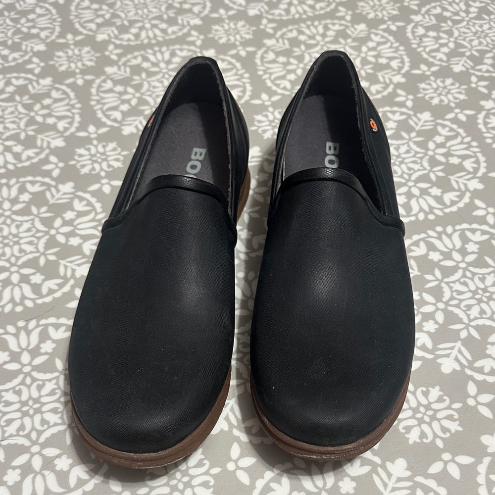 Bogs Black and Brown Women's Slip-On Loafers
